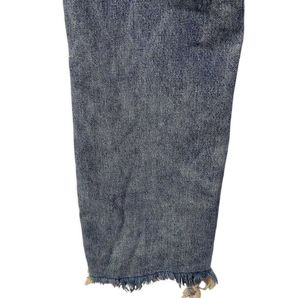 We The Free People Womens Maggie Mid Rise Straight Leg Button Fly Jeans sz 26 - Picture 11 of 16
